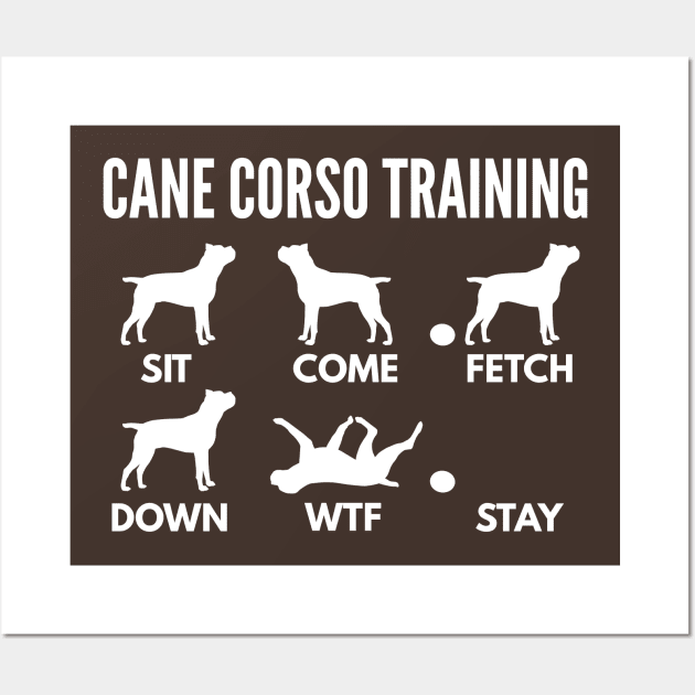 Cane Corso Training Cane Corso Dog Tricks Wall Art by DoggyStyles